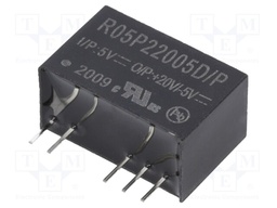Converter: DC/DC; 2W; Uin: 4.5÷5.5V; Uout: 20VDC; Uout2: -5VDC; SIP7