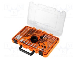 Hex key,Phillips,slot,Torx®; 90pcs; Tool accessories: drill bit