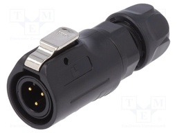 Plug; Connector: circular; size 12; 02; male; PIN: 3; with latch