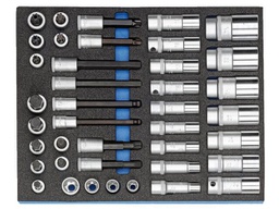 Wrench-set; socket spanner,Torx®; 1/2"; 40pcs.