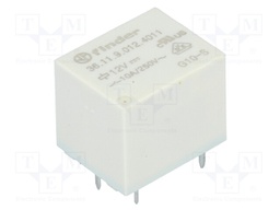 Relay: electromagnetic; SPDT; Ucoil: 12VDC; 10A/250VAC; 10A/30VDC