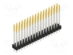 Connector: pin strips; pin header; male; PIN: 34; 2.54mm; THT; 2x17