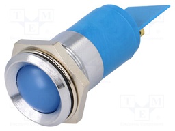Indicator: LED; recessed; 24÷28VDC; 24÷28VAC; Cutout: Ø22.2mm; IP67