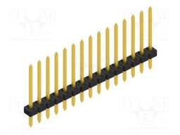 Connector: pin strips; pin header; male; PIN: 15; 2mm; THT; 1x15