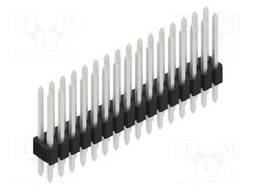 Connector: pin strips; pin header; male; PIN: 32; 1.27mm; THT; 2x16