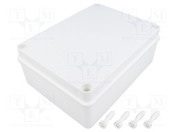 Enclosure: multipurpose; X: 140mm; Y: 190mm; Z: 70mm; white; IP65