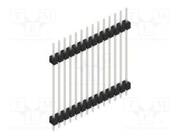 Connector: pin strips; pin header; male; PIN: 14; 2.54mm; THT; 1x14