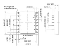 Converter: DC/DC; 500W; Uin: 9÷40VDC; Uout: 54VDC; Iout: 9.26A; OUT: 1
