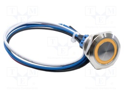Switch: vandal resistant; SPST-NO + SPST-NC; 2A/48VDC; IP65; 24V