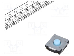 Microswitch TACT; SPST; Pos: 2; 0.02A/15VDC; SMT; none; 0.6N; 2.5mm