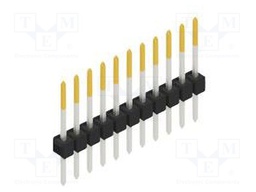 Connector: pin strips; pin header; male; PIN: 11; 2.54mm; THT; 1x11