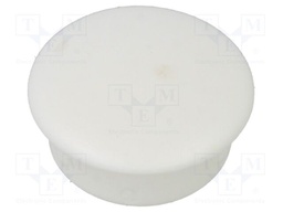 Accessories: stopper; H: 4mm; push-in; Flange dia: 12mm; white; LDPE