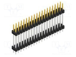 Connector: pin strips; pin header; male; PIN: 38; 2.54mm; THT; 2x19