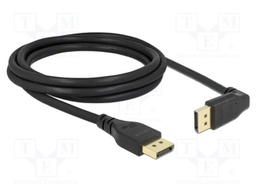 Cable; DisplayPort plug,DisplayPort plug 90° up/down; 2m; black