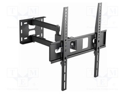 Holder; for wall mounting; 35kg; 32÷55"; black
