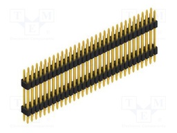 Connector: pin strips; pin header; male; PIN: 62; 1.27mm; THT; 2x31