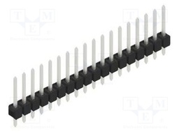 Connector: pin strips; pin header; male; PIN: 18; 2.54mm; THT; 1x18