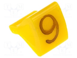 Markers for cables and wires; Label symbol: 9; 1.7÷3.5mm; H: 7mm