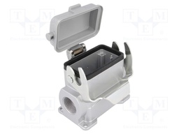 Enclosure: for HDC connectors; C146; size E10; with latch; M25