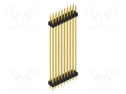 Connector: pin strips; pin header; male; PIN: 18; 2.54mm; THT; 2x9