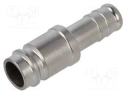 Connector; connector pipe; 0÷35bar; nickel plated brass