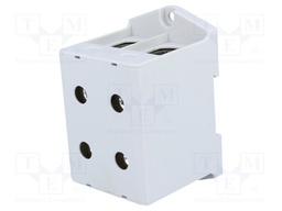 Splice terminal: rail; 35÷240mm2; ways: 1; terminals: 4; grey; TS35