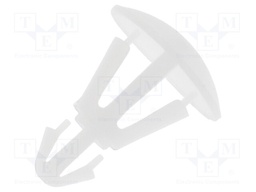 Assembly stud; polyamide; L: 5mm; snap fastener; Colour: natural