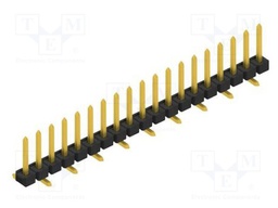 Connector: pin strips; pin header; male; PIN: 19; 2.54mm; SMT; 1x19