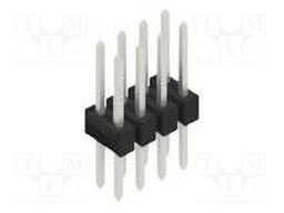 Connector: pin strips; pin header; male; PIN: 8; 2.54mm; THT; 2x4
