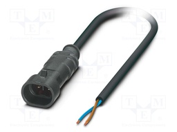 Connection lead; Superseal; PIN: 2; straight; 5m; plug; 24VAC; 8A