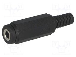 Plug; Jack 3,5mm; female; mono; with strain relief; ways: 2