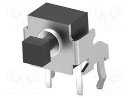 Switch: microswitch TACT; Pos: 2; SPST-NO; 0.05A/24VDC; Body: black