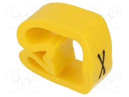Markers for cables and wires; Label symbol: X; 8÷16mm; PVC; H: 6mm
