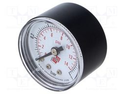 Manometer; Working pressure: 0÷1bar; 40mm; Enclos.mat: plastic