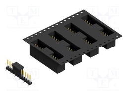 Connector: pin strips; pin header; male; PIN: 11; 2.54mm; SMT; 1x11