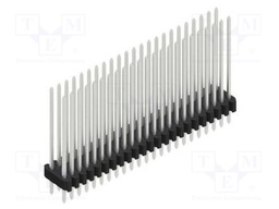 Connector: pin strips; pin header; male; PIN: 46; 1.27mm; THT; 2x23