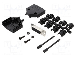 D-Sub; PIN: 15; plug; female; stamped and formed contacts