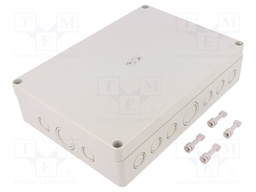 Enclosure: multipurpose; X: 180mm; Y: 254mm; Z: 63mm; TK PS; grey