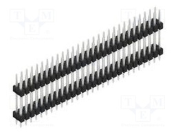 Connector: pin strips; pin header; male; PIN: 56; 2.54mm; THT; 2x28