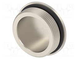 Stopper; brass; IP68; Entrelec; Gland: M32; 9mm; Thread: metric