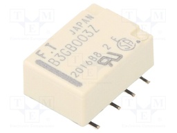 Relay: electromagnetic; DPDT; Ucoil: 3VDC; 0.3A/125VAC; 1A/30VDC