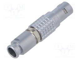 Connector: circular; Series: 0B; plug; male; soldering; for cable