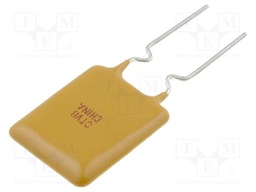 Fuse: PTC polymer; 2.5A; 11,4x18,3mm; Pitch: 5mm