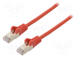 Patch cord; S/FTP; 6; stranded; Cu; LSZH; red; 0.5m; halogen free