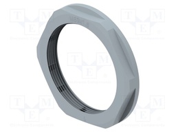 Nut; M50; polyamide; 60mm; grey; Thread: metric; Pitch: 1.5; Entrelec