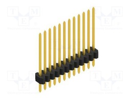 Connector: pin strips; pin header; male; PIN: 12; 1.27mm; THT; 1x12