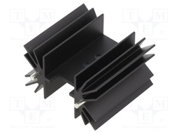 Heatsink: extruded; TO218,TO220,TO247; black; L: 25mm; W: 41.6mm