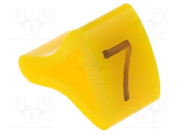 Markers for cables and wires; Label symbol: 7; 3÷6.5mm; H: 9mm