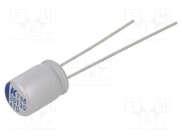 Polymer Aluminium Electrolytic Capacitor, 470 µF, 2.5 V, Radial Leaded, A758 Series, 0.018 ohm