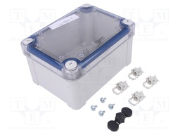 Enclosure: multipurpose; X: 121mm; Y: 164mm; Z: 87mm; polycarbonate